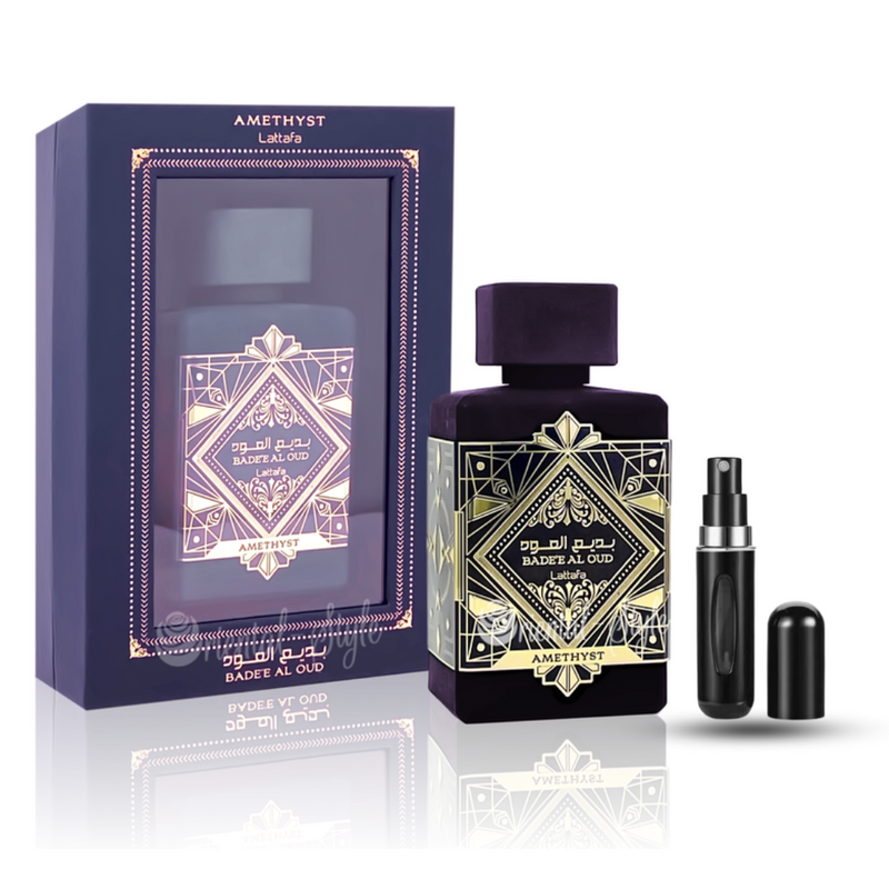 LATAFFA  BADE'E AL OUD AMETHYST + PERFUMERO GRATIS (100ml)